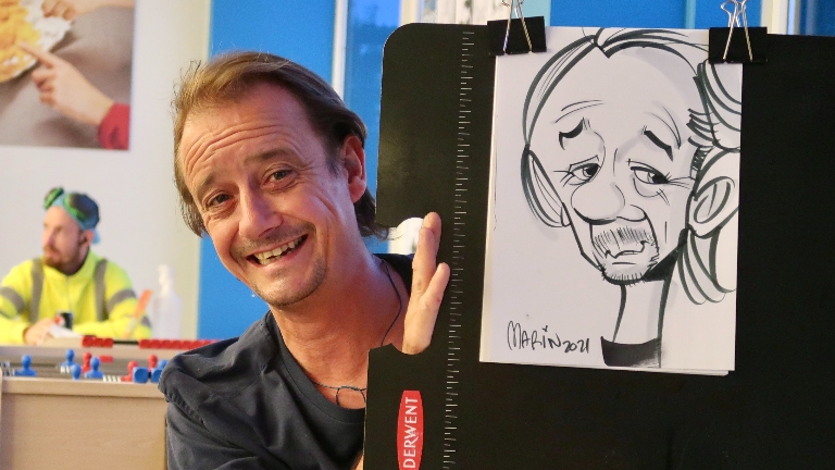 Caricaturist Marín