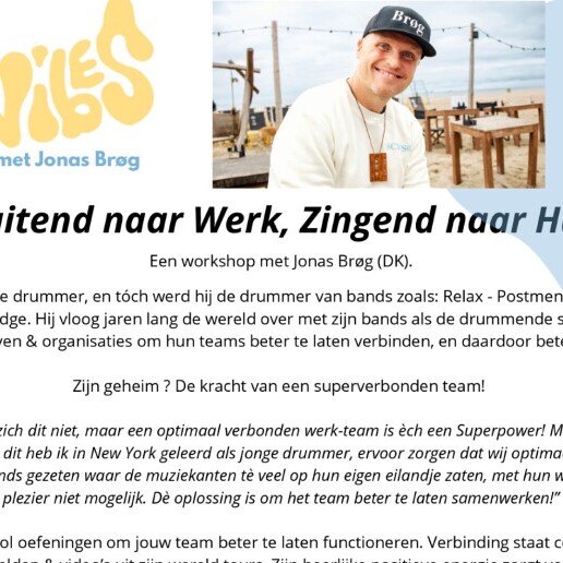 Trainer/Workshop Den Haag  (NL) Whistling to Work, Singing to Home