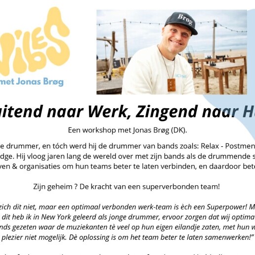 Trainer/Workshop Den Haag  (NL) Whistling to Work, Singing to Home