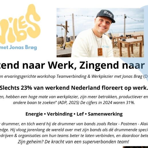 Trainer/Workshop Den Haag  (NL) Jonas Brøg - Team Connection Workshop