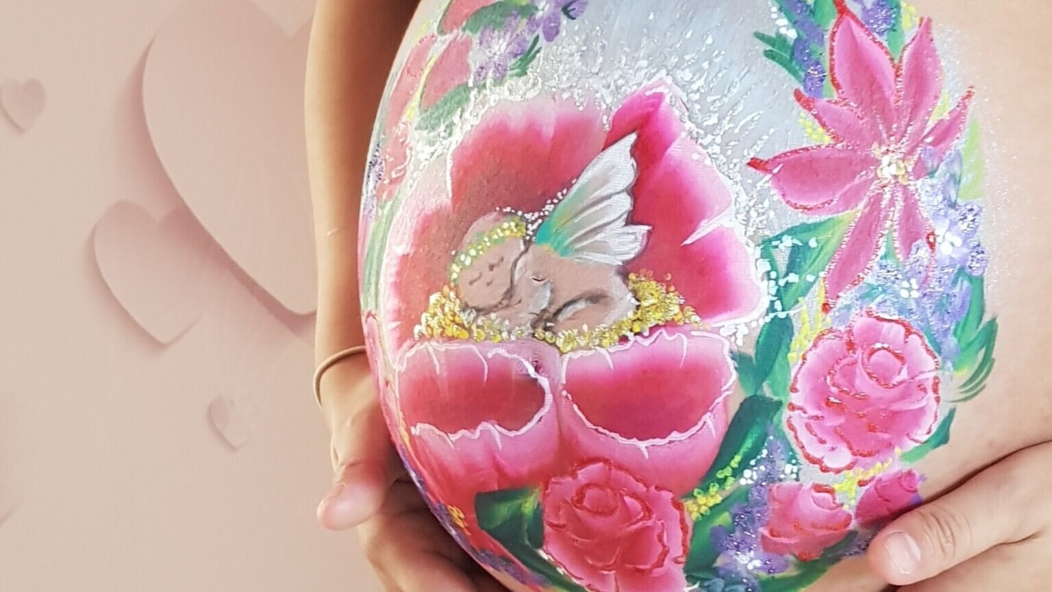 Bellypaint/Buikschildering Babyshower