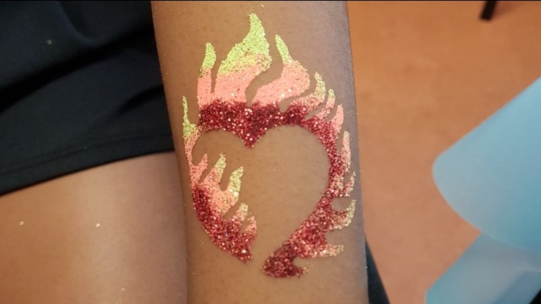 Glittertattoo blingbling Schminkkoppies