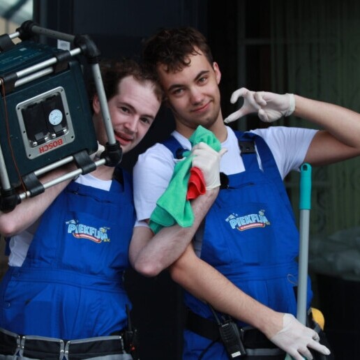 Animatie Almere  (NL) Piekfijn B.V grappige glazenwassers