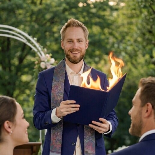 Wedding official Heemstede  (NL) De Goochelende Trouwambtenaar