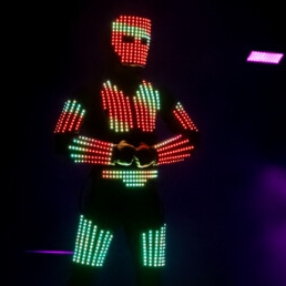 LED Cube + Suit - Visual juggling Act