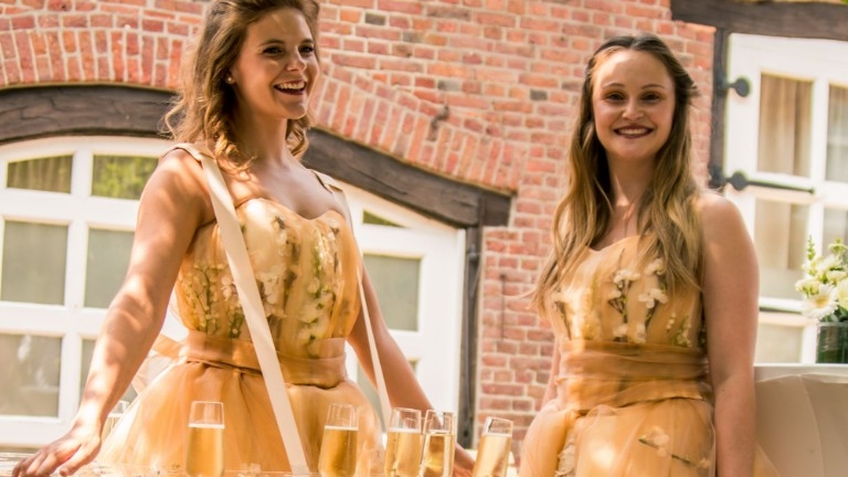 The Gold Floral Champagne Ladies