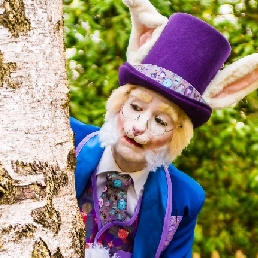 Character/Mascott Achel  (BE) The Easter bunny / rabbit Alice in Wonderland