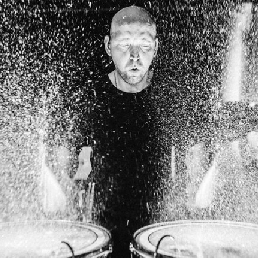 Percussionist Breda  (NL) Splashing LED Drums