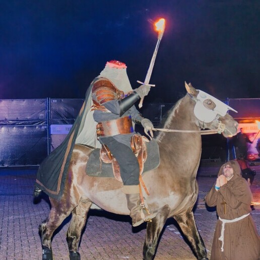 Stuntshow Rotterdam  (NL) Headless Horseman Halloween Spektakel