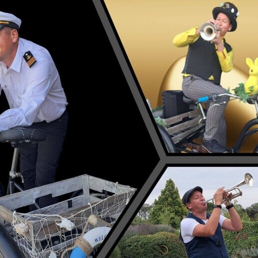 Trompettist Horssen  (NL) Trumpeter , Music on Wheels