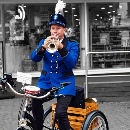 Trompettist Horssen  (NL) Trompettist , Music on Wheels