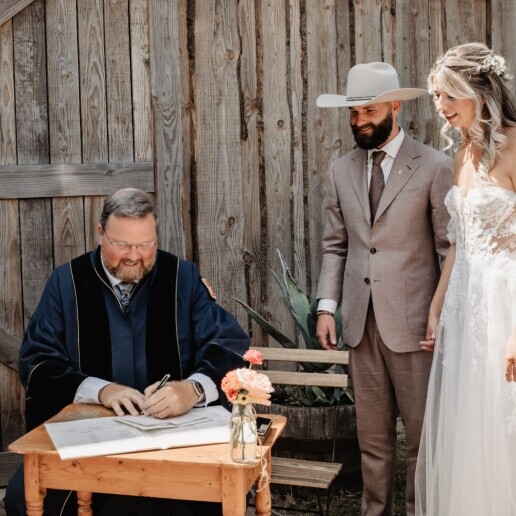 Trouwambtenaar Nunspeet  (NL) Goedkope Babs - Henk