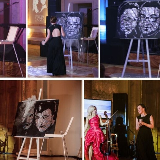 Kunstenaar Zwolle  (NL) Live paint met glitter