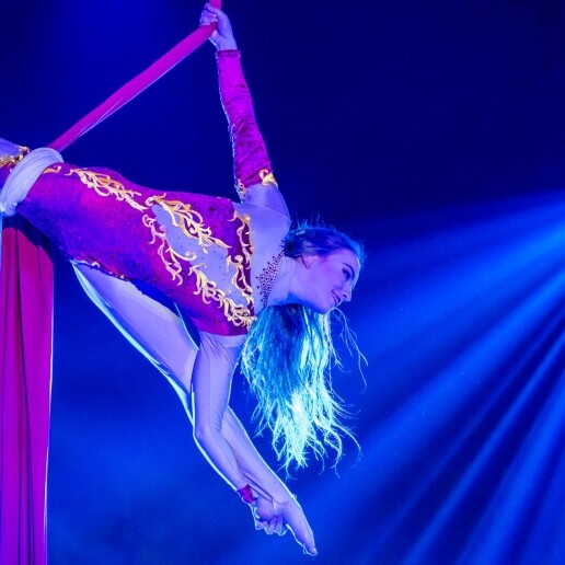 Acrobaat Wijk en Aalburg  (NL) luchtacrobatiek tissue / doeken / silks