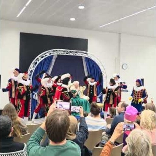 Groot bedrijfsbezoek Sinterklaas