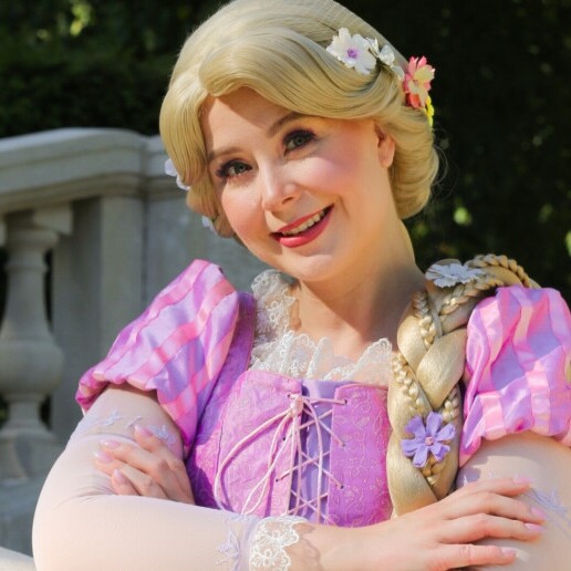 Karakter/Verkleed Ede  (Gelderland)(NL) Prinses Rapunzel op uw kinderfeestje