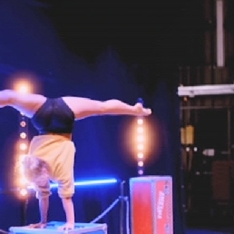 Acrobatische Hula Hoop Act/led hula hoop