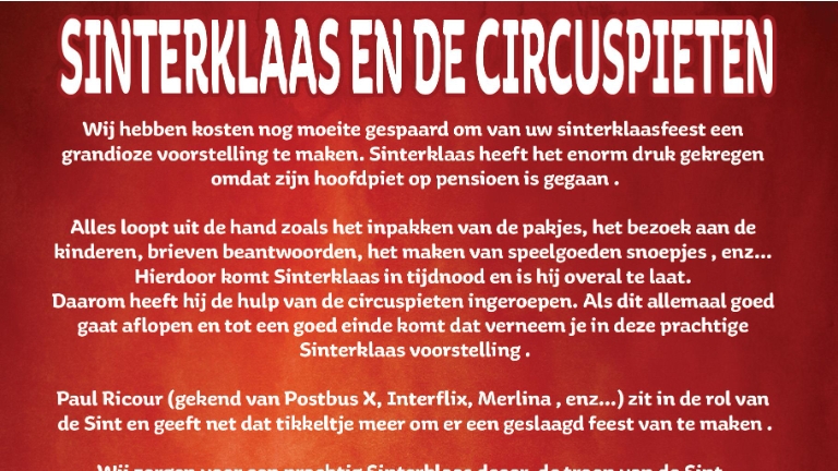 Sinterklaas en de circuspieten