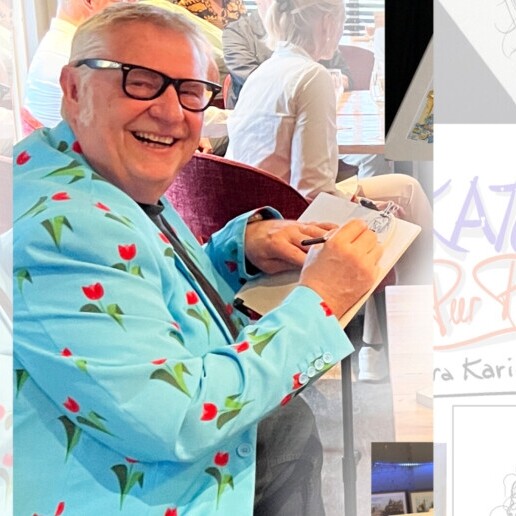 Artist Eindhoven  (NL) Peer Retera the LIVE caricaturist