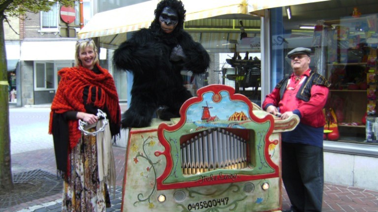 Draaiorgel Komische Straatanimatie