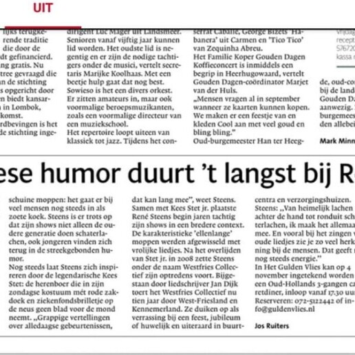 Speaker Alkmaar  (NL) West Frisian humor customized