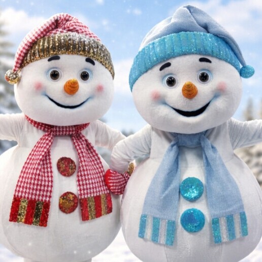 Character/Mascott Zwolle  (NL) The Frozen Brothers Snowman Mascots