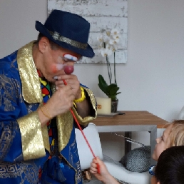 Clown Gringo op kinderverjaardag