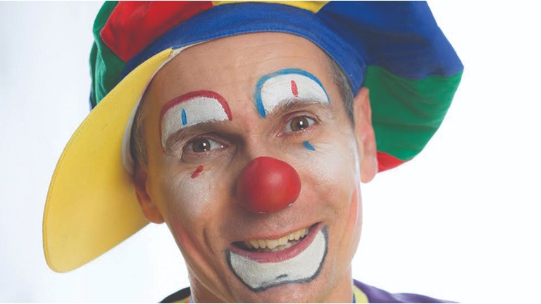 Clown Gringo op kinderverjaardag